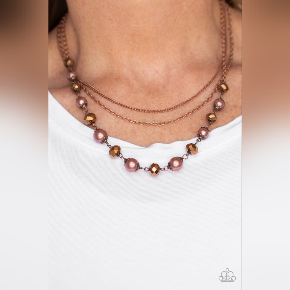 Tour De Demure Copper Necklace